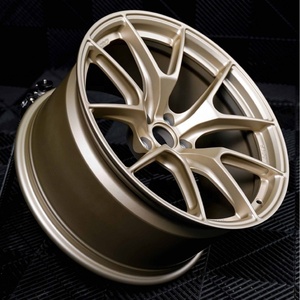 Cerchi in Lega da 17, 18, 19 Pollici con Design a <span class=keywords><strong>5</strong></span> Razze a Y, Finitura Oro Opaco per Auto Passeggeri - Product Image 1