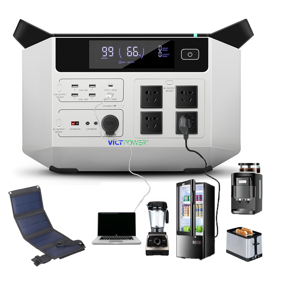 VICTPOWER OEM & ODM 1000 Вт 1500 Вт 2000 Вт 2500 Kraftwerk портативная электростанция солнечный генератор 5000 Вт для дома на открытом воздухе