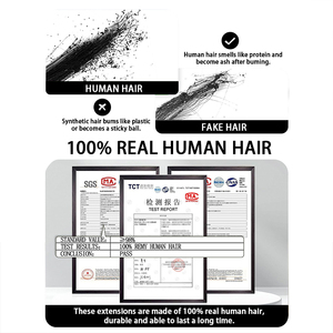 Capelli naturali crespi ricci trasparenti linea di pesce flessibile Nano anello Extension in plastica F punta 100% capelli umani estensione trama Vendor - Product Image 6
