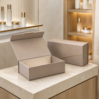 Boîte cadeau en carton rigide pour maquillage avec compartiments et insert pour palette de rouge à lèvres, idéale pour présentoir de beauté