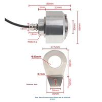 Capteur UV à trois canaux à large gamme en alliage d'aluminium RS485 Moniteur d'intensité de lampe UVA UVB UVC Capteur environnemental
