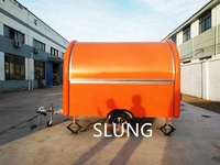 Shanghai silang Offre Spéciale noir alimentaire camion malaisie remorque de nourriture mobile peut Être personnalisé camions de nourriture