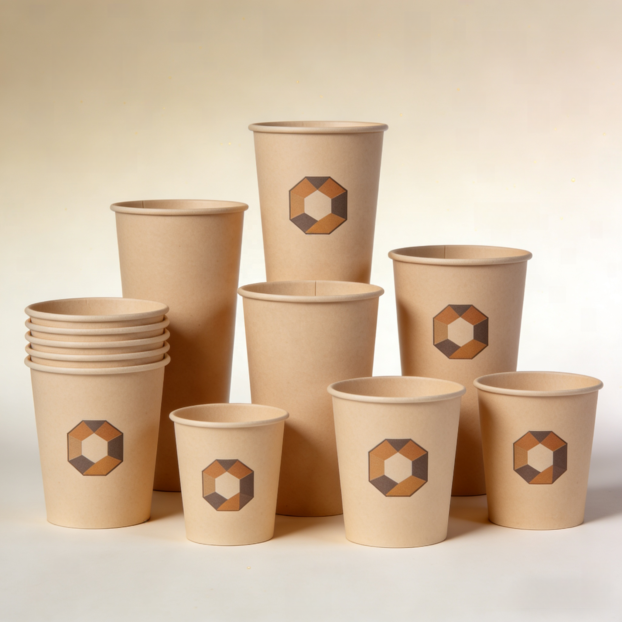 Disposable Single Wall Compostable Biodegradable Food Grade Waterproof Paper Cups | Dual-Use For Hot Cold Beverages Custom Logo