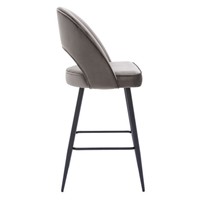 Divers tabouret de Bar de luxe en velours gris de bonne qualité pour la cuisine