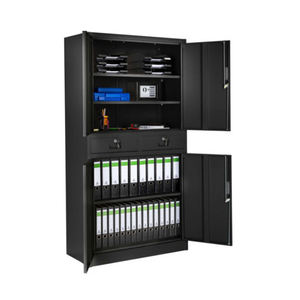 متعددة الأغراض 2 باب خزانة الملفات المعدنية/2 الباب الصلب خزانة حفظ الملفات مع 4 رفوف - Product Image 2