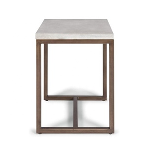 중첩 커피 테이블 세트 2 산업 엔드 스퀘어 대리석 탑 스탠드 소파 사이드 침대 옆 대리석 탑 커피 테이블 - Product Image 5