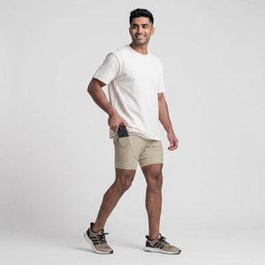 Pantalones Cortos Deportivos Personalizados al por Mayor, 2 en 1, con Estampado, 100% Poliéster, de Secado Rápido, para Fitness, Gimnasio, Entrenamiento, Deporte, Correr - Product Image 1
