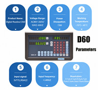 Kit de lecteur numérique DRO à 2/3 axes pour OEM, boîtier métallique LED, pour tour et fraiseuse, capteur d'échelle linéaire, échelle magnétique, garantie 3 ans