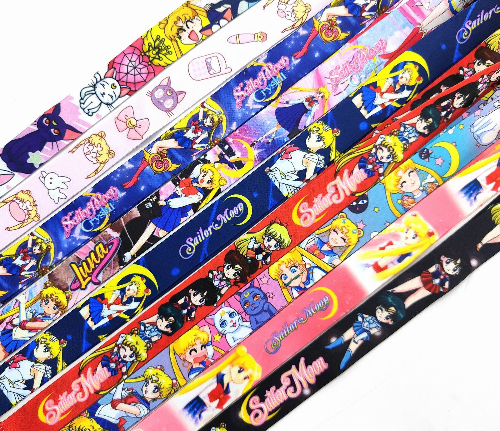 Lovely Creative Cartoon Sailor Lanyard Anti-Lost Neck Strap Card Holder Phone Case Satin Lanyard Children Promotional Gifts