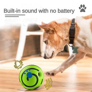Jouets interactifs sonores pour chiens et chats, balles en caoutchouc durables, résistantes aux morsures et nettoyantes pour les dents, pour le jeu - Product Image 3