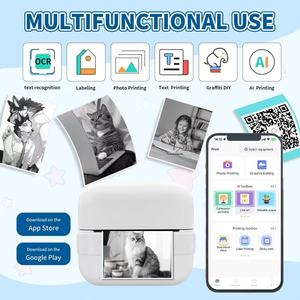Mini imprimante <span class=keywords><strong>photo</strong></span> thermique X18 pour enfants, connexion Bluetooth, batterie intégrée 800 mAh, imprimante numérique HD, échantillon disponible en 3 à 7 jours - Product Image 3