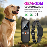Collier de dressage intelligent pour chien avec télécommande, contrôle anti-aboiement en plastique, 3 modes de dressage, étanche IP67, rechargeable, longue autonomie de la batterie