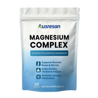 Ausreson OEM Complexe de Magnésium : Soutient les Muscles, les Os et le Métabolisme, Favorise l'Énergie - Capsules de Magnésium Complexe