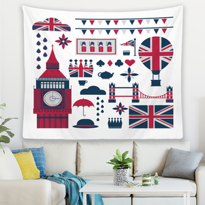 <span class=keywords><strong>Tapisserie</strong></span> décorative de mur de style britannique de Londres à la maison décorative <span class=keywords><strong>vintage</strong></span> - Product Image 4