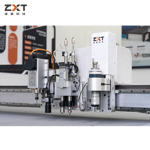 ZHUOXING dijital masaüstü titreşim bıçak kesici EVA EPE köpük/keçe/karbon Fiber salınan bant bıçak kesme makinası - Product Image 6