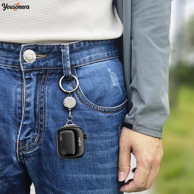 Yousonnra Clip On Blue tooth Speaker IP69K Waterproof 20H Battery One Click Photo Video Wristband