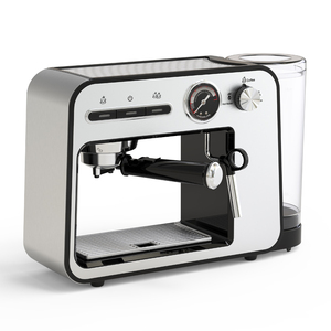Machine à café expresso Anbolife OEM 15 bars, 1450W, avec mousseur à lait et manomètre rétro pour la maison et le bureau - Product Image 1