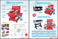 Machine de sublimation automatique grand format à rouleaux pour transfert thermique sur rubans satinés à double chauffage rotatif
