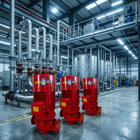 Pompe à incendie électrique certifiée UL, centrifuge verticale pour système d'extinction par aspersion