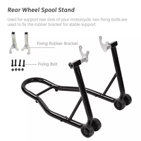 Support de moto universel en acier MEDSEN, cadre de levage, roue avant réglable, support de pneu portable, capacité de 500 kg