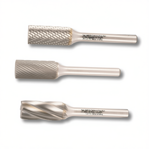 Fraise rotative cylindrique Ttake Ab8100, diamètre 6,3 mm, longueur 45 mm, coupe Z6 pour le meulage des métaux - Product Image 2