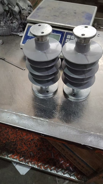 Overhead transmission high voltage power line post insulators