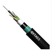 Kabel Serat Optik Berlapis Baja GYTA Kabel Serat Optik Luar Ruangan Terlilit 12 Inti untuk Penggunaan Luar Ruangan