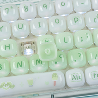 Clavier transparent 68 touches avec touches imitation céramique, mode triple connexion 2.4G/BT/Filaire, rétroéclairage RGB, hot-swappable, service OEM/ODM