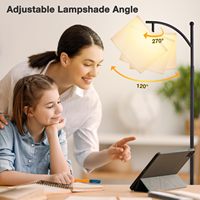 Lampe sur pied LED RGBIC contrôlée par application intelligente, corps en fer moderne, lumière multicolore pour la décoration du salon et de la chambre