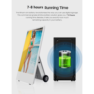 Áp phích di động màn hình <span class=keywords><strong>LED</strong></span> máy quảng cáo di chuyển ngoài trời <span class=keywords><strong>LED</strong></span> hiển thị trung tâm mua sắm chào đón sàn <span class=keywords><strong>video</strong></span> - Product Image 2