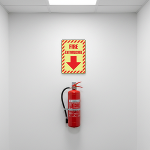 Letrero Fotoluminiscente Personalizado, Adhesivo Fotoluminiscente y Letrero Fluorescente para Extintor de Incendios para Seguridad - Product Image 2