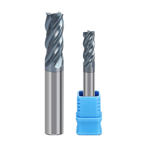 Fraise à queue carrée en carbure monobloc haute performance à 4 dents HRC 65 pour usinage CNC de l'acier et des métaux - Product Image 3