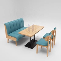 Mobilier pour restaurant de luxe léger Maison de thé pour restaurant restaurant de restaurant occidental Combinaison canapé-table et chaise
