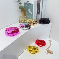 Nouvelle Pochette de Soirée Chic et Luxueuse pour Femme, en Acrylique, avec Chaîne, Mini Étui à Rouge à Lèvres, Sac Bandoulière Exquis