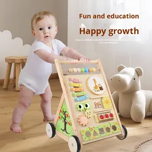 Cochecito de Madera Multifuncional para Bebés con Piano, Juguete Educativo Temprano, Anti-Vuelco, Marca Yunhe - Product Image 5