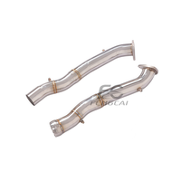 Sistema de Escape Delantero de Alta Calidad en Acero Inoxidable SS304 para Aston Martin DB11 4.0T V8 2017-2023, Liberando el Potencial de Modificación del Motor