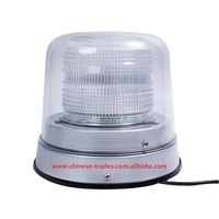 TOPLEAD Balise en aluminium blanc DC12-24V au xénon/LED/halogène en deux couvercles Lampe flash d'urgence pour le trafic