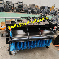 Balayeuse rotative hydraulique pour excavatrice, brosse mixte, nettoyeur de routes pour balayage des débris de construction
