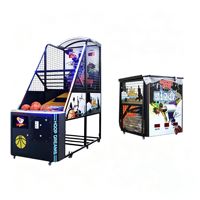 Machine de jeu d'arcade de basket-ball pliable en métal de style sportif pour adultes, à monnayeur ; Jeu de tir très populaire pour l'échauffement d'événements, exportation
