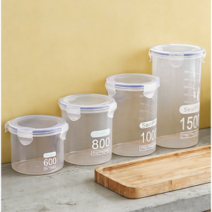 Recipientes Herméticos SealPo para Almacenamiento de Alimentos de 600, 800, 1000 y 1500 ml con Tapa, Contenedor para Productos Secos de Cocina - Product Image 1