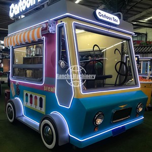 Carrito de Comida Móvil de Fibra de Vidrio con Estación de Dulces, Café, Cerveza y Postres - Remolcable - Product Image 5