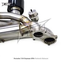 Système d'échappement à soupapes personnalisé pour Porsche 718 Cayman GT4 Spyder GTS 4.0L, silencieux cat-back en acier inoxydable SS304, performance améliorée 982
