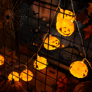 Nouvelles décorations d'Halloween en gros transfrontalières : guirlandes lumineuses LED, lumières colorées pour la Fête des Morts, lanternes citrouilles, lumières de fêtes - Product Image 2