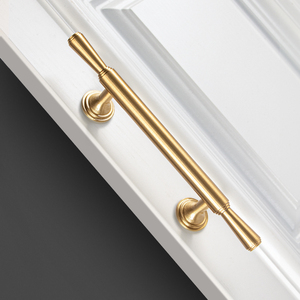 Französischer Messing bronze griff Doppel loch Kleider schrank Schrank tür Schublade Gold Messing griff - Product Image 3