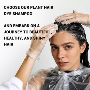 Shampoo colorant capillaire Mokeru pour couvrir les cheveux gris et blancs, coloration rapide sans ammoniaque, coloration permanente à base de plantes, shampooing colorant à l'algue eucheuma - Product Image 4
