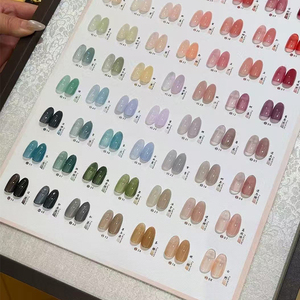56 Colors Ice Pink Peach Transparent Gel <b>Nail</b> Polish Set UV Gel <b>Kit</b> for DIY French Manicure - Product Image 1