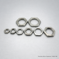 Mur baut segi enam tipis berbentuk chamfer, baja tahan karat 304 316 A2 A4, metrik, OEM kustom DIN439-2 ISO4035