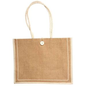 Hot Selling Custom logo Printed <b>Reusable</b> Natural Non Woven Canvas Jute Tote Shopping <b>Bag</b> - Product Image 4