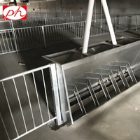 Nouvelles cages d'engraissement automatiques complètes et boxes à porcs en acier Q235 galvanisé à chaud 1,8x2,4m, garantie 5 ans pour l'élevage porcin