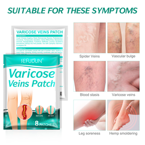 SEFUDUN 8 Pack Plester Varises Herbal Alami Cina, Plester Transdermal untuk Kaki - Product Image 3